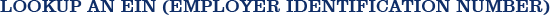 Lookup A Federal Employer Tax Identification Number